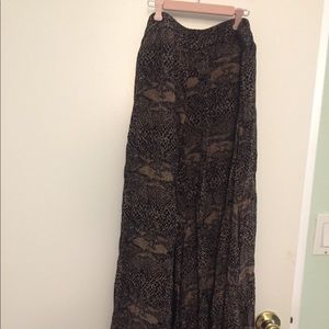 Acacia swimwear silk skirt snake print size small